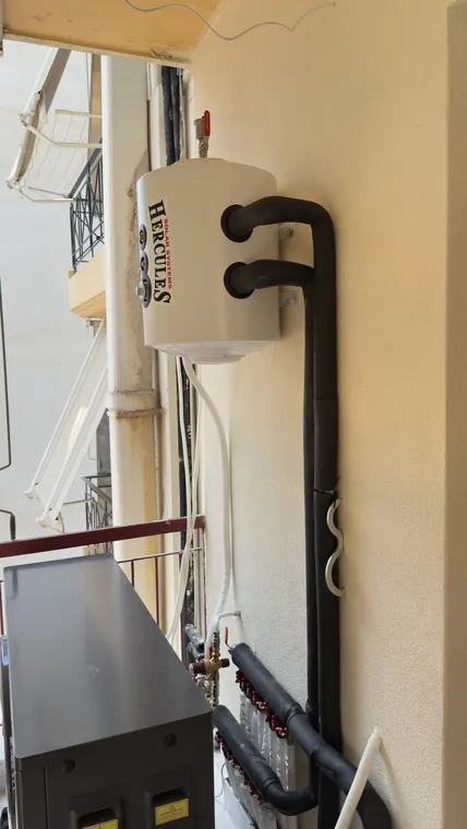 Υδραυλική σύνδεση αντλίας θερμότητας
